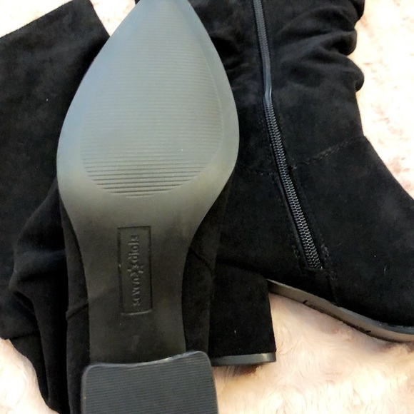 Women’s Black Suede Boots - Picture 4 of 5